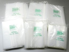 4mil Zip Seal Bags 6 Sizes Assortment 100@ 13×18 13×15 12×15 10×12 9×12 8×10