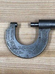 THE L.S. STARRETT CO. ATHOL MASS USA OUTSIDE MICROMETER 209-C 0-1″ VTG