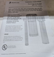 Hart & Cooley 086088 14R18 Type B Gas Vent Round Pipe 14 x 18″