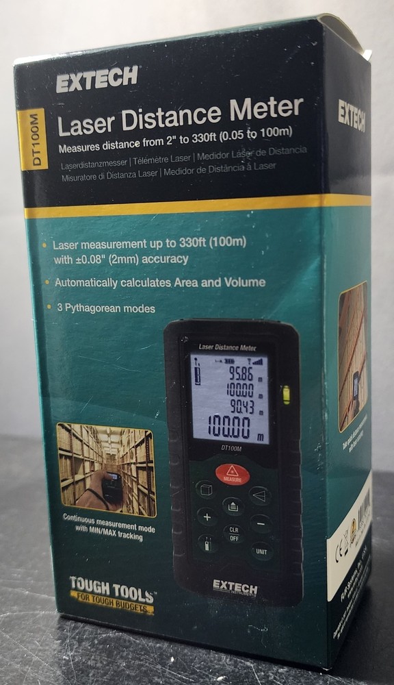 Extech DT100M: 100M Laser Distance Meter(BRAND NEW)