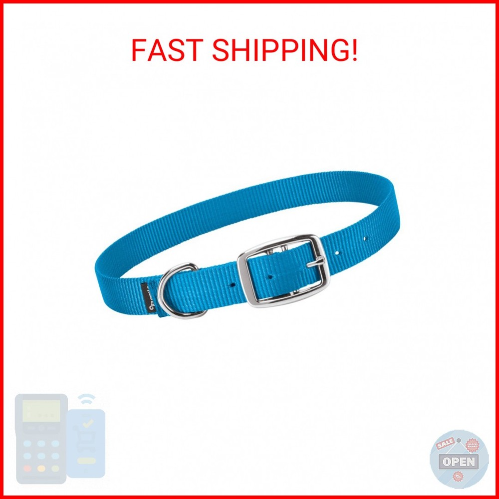 Weaver Leather Livestock Goat Collar, Hurricane Blue, Small