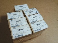 Lot of 7 Boxes of 100QTY #8 x 1-1/2 Slotted Stainless Steel Sheet Metal Screw