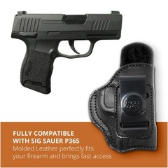 Genuine Leather Iwb Holster Sig Sauer P365 Pistol. Maxx Carry Holsters