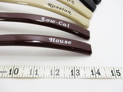 Lot of 6 Carlisle Dressing Ladle Assorted 13-1/2″ salad bar buffet Imprinted