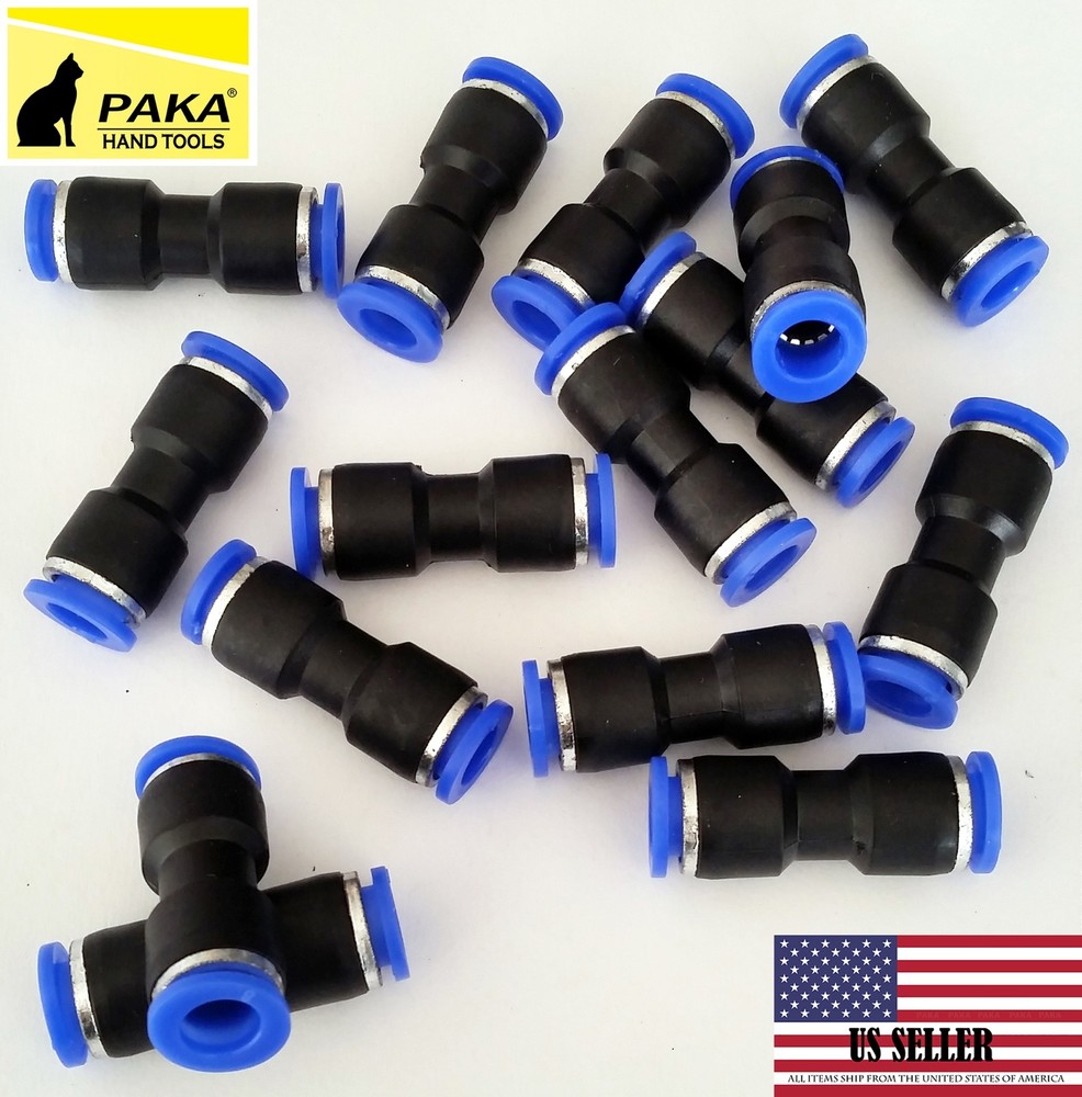 40 Pcs Air Pneumatic 5/16″to 5/16″ (8mm) Straight Push in Connectors Quick