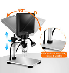 Microscopio LCD 7″ 1200X 12MP 1080P con Soporte Metálico y SD 32GB