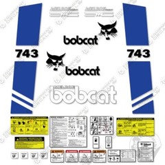 Fits Bobcat 743 Decal Kit Skid Steer Style C (1981-1991) – 7 YEAR 3M VINYL!