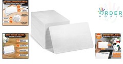 100 Pcs Aluminum Business Card Blanks Sublimation Printable 3.4×2.1 in