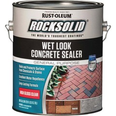 Rust-Oleum 317927 RockSolid Wet Look Concrete Sealer, 1 Gal., Clear