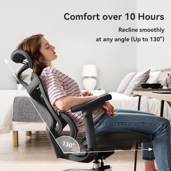 SIHOO Doro C300 Ergonomic Office Chair with Ultra Soft 3D Armrests, Dynamic Lumb