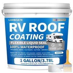 RV Roof Coating White 1 Gallon, Solar Reflective Sealant, Waterproof Flexible…