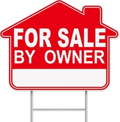 For Sale By Owner Yard Sign, 1-Pack 17″x13″ Double-Sided Signs, Corrugated Pl…