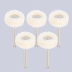 Rueda de cepillo de pulido dental RA 2.35mm cabello blanco de cabra/fieltro/algo