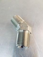 5501-08-08 1/2″ MALE PIPE X 1/2″ MALE PIPE 45 DEGREE HYDRAULIC FITTING