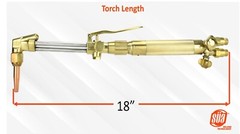Heavy Duty Oxy-Fuel Torch compatible with Harris with Check Valves + Cutting Tip