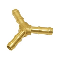 Hose Barb Fitting 5/16 Barbed 3 Way Y Shaped Union Brass Connector Splitter