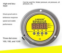 Digital display electric contact pressure gauge stainless steel water pressure