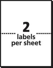 2000 Wing OFFICE Premium Half Sheet Shipping Labels Self-Adhesive 8.5 X 5.5