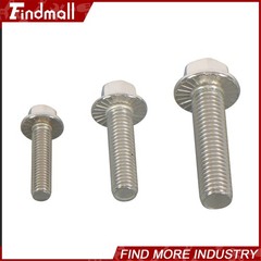 245PCS M6 M8 M10 Heavy Duty Flanged Bolts and Nuts Kit 304 Metric Hex Screws