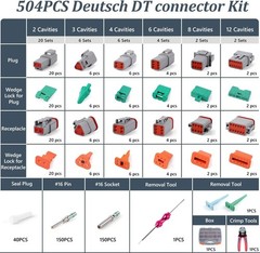 Connector Kit + Crimper Tool – 504 Pcs