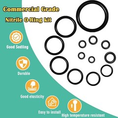 1020 Pcs O Ring Kit 20 Size Nitrile Rubber Oring Assortment Set for Car Auto Veh
