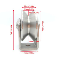 Durable Stainless Steel V Groove Wheels for Smooth Sliding Gates & Carts