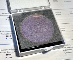 CVI / Coherent R&D 45 ° Ø2″ Thin Film Polarizer beam splitter 915nm fused silica