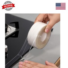 Clear Caulk Tape Self Adhesive, DIY Home Improvement Decor Bathroom & Kitchen…