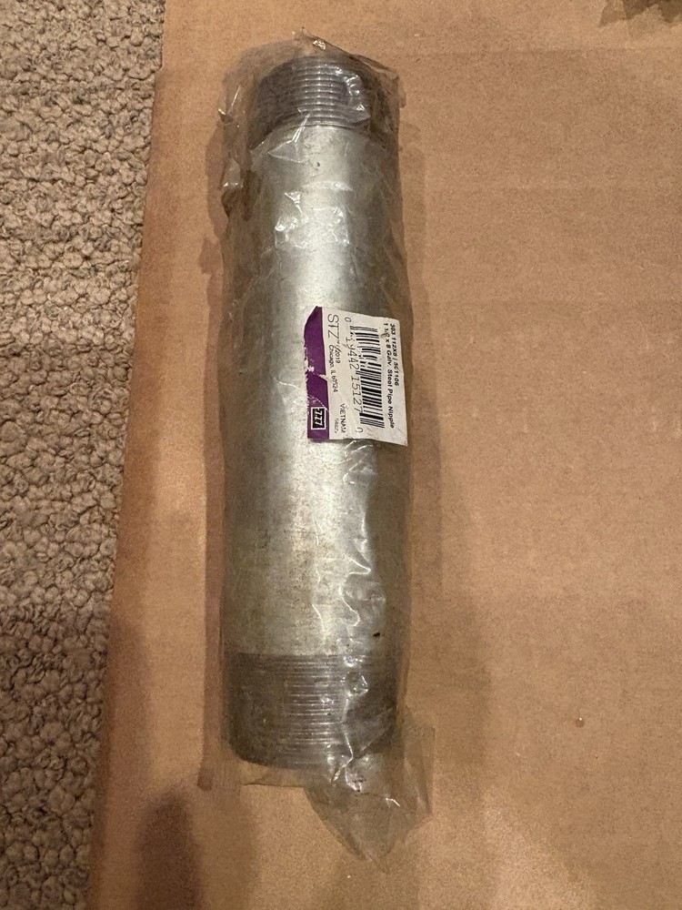 STZ Galvanized Steel Pipe Nipple – New