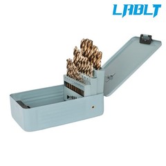 LABLT 25 Pcs 1-13MM Cobalt Jobber Twist Drill Bit Sets For Drilling Hard Metal
