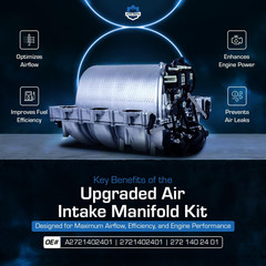 Intake Manifold Assembly for Mercedes C300 E350 ML350 M272 V6 2721402401 Upgrade