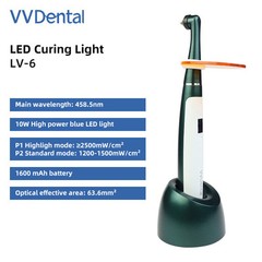 Dental Wireless LED Curing Light 1 Sec Resin Cure Lamp 2 Modes 2500mw High Power