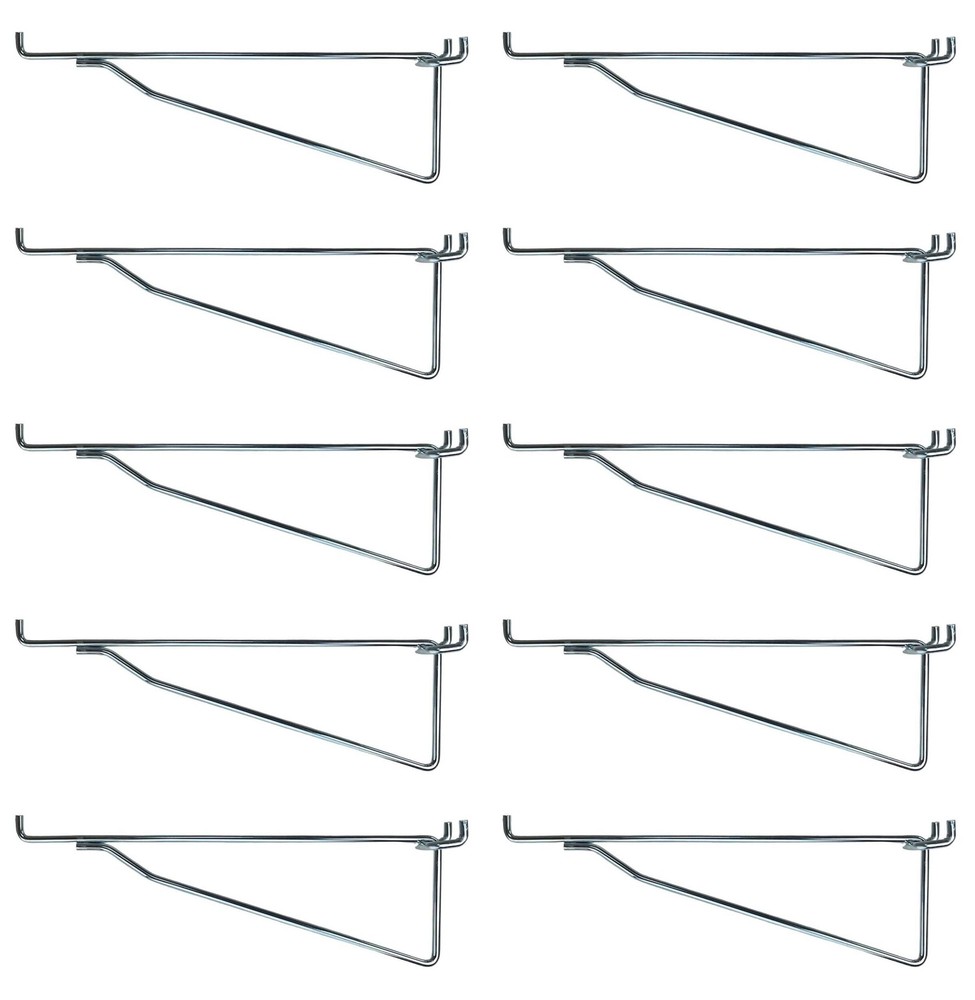 ProCraft Brand 10 Pack Metal 12″ Mega Shelf Bracket Garage Hanger fits 1/8″ t…