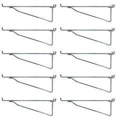 ProCraft Brand 10 Pack Metal 12″ Mega Shelf Bracket Garage Hanger fits 1/8″ t…