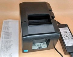 STAR TSP-650II Black USB POS Thermal Receipt Printer w AC Adapter ~ 650-II
