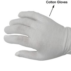 12 Pair White Cotton Gloves 9 inch Extra Large Size for Cosmetic Moisturizing…