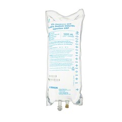B Braun L6120 Dextrose 5% & Sodium Chloride 0.45% 1000mL