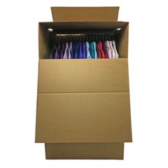 UBMOVE Space Savers Wardrobe Moving Boxes With Hanger 20″ x 20″ x 34″ (3 Pack)