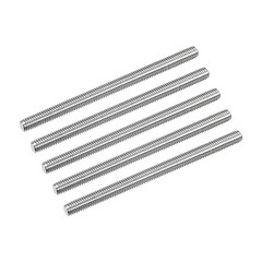 Fully Threaded Rod M6x90mm 1mm Pitch 304 Stainless Steel Right Hand 5Pcs
