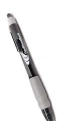 30ct Lot Misprint Click Pens MAXGLIDE Hub Pen: BLACK & GRAY Thick Rubber Grip
