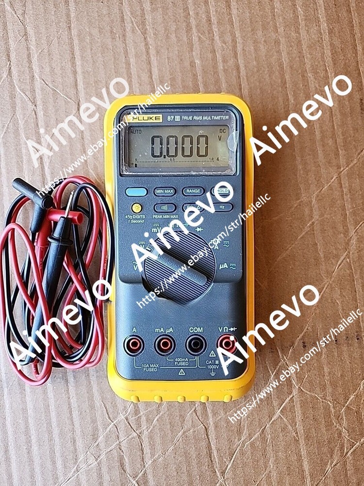 Fluke 87 III Industrial True RMS Digital Multimeter W/ Leads – Tested & Working