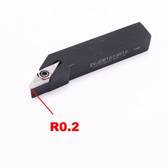 16mm Lathe Turning Tool Holder Indexable Carbide Inserts For Aluminum Copper USA