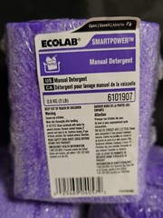 Ecolab Smartpower Manual Detergent #6101907 (1) 2 Lb Block.