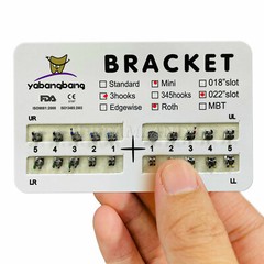 20 packs Dental metal Orthodontic Braces Brackets Mini Roth 022″Slot 3 Hooks #3