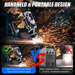 Portable Electric Welding Machine, Upgraded 110V ARC Welder, 20-120A, IGBT In…