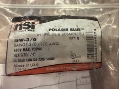 NSI Industries, Polaris Blue, IN-LINE Direct Burial & Submersible ISW-3/0 New