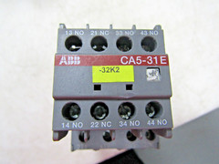 💥ABB AL40-30-01 CONTACTOR 24VDC W/ CA5-31E AUXILIARY CONTACT BLOCK