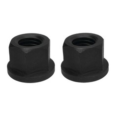 Heat Treated Steel 5/16”-18 Thread Hex Flange Nuts, Black Oxide Finish – PACK 2