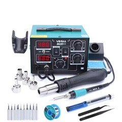 YIHUA 862D++ 750W Hot Air Rework Station Digital Soldering Iron Station Kit SMD