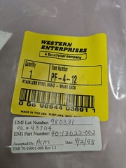 Western Ent. PF-4-12 Stainless Steel Braid Female Flexible Pigtail 12”L 1/4”